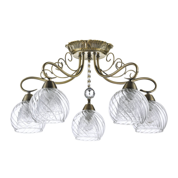 Потолочный светильник 5*E14 40Вт Бронза IP20 Nella FR2662-PL-05-BZ Freya