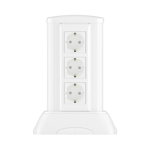 Миниколонна алюминиевая, 0.25м, цвет белый DKC