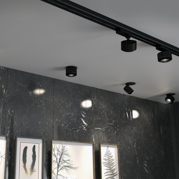 Св-к встр.св/д IP20 LED 4000К 18W 220V EDDY черный NOVOTECH