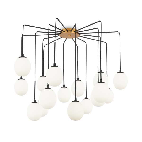 Подвесной светильник 16*G9 40Вт Золото IP20 Branch MOD176PL-16G Maytoni