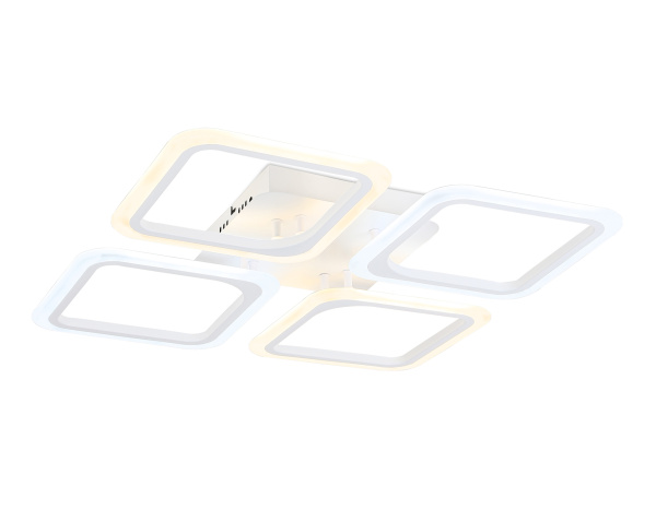 Потолочный светодиодный светильник с пультом FA4375/4 WH белый 4200K/3000K+6400K/6400K+3000K 73W 530*530*75 (ПДУ ИК) Ambrella Light