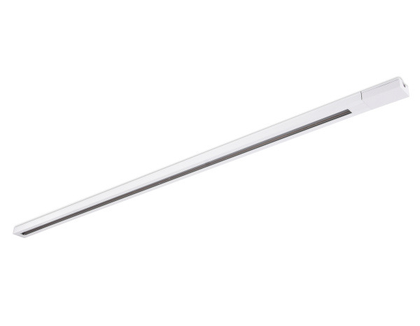 Трековый шинопровод GL7006 WH белый однофазный 2 м, с сетевым вводом и заглушкой Ambrella Light