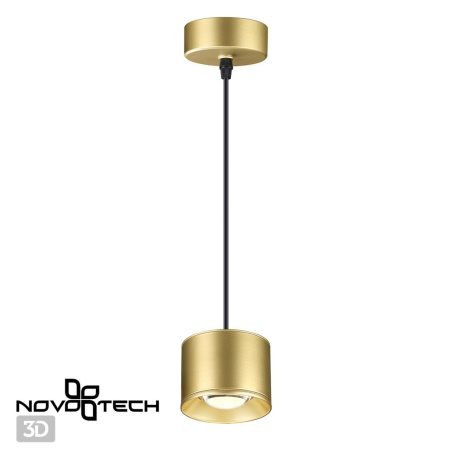 Св-к накл.св/д,провод 2м IP20 LED 4000К 12W 220V PATERA золото NOVOTECH