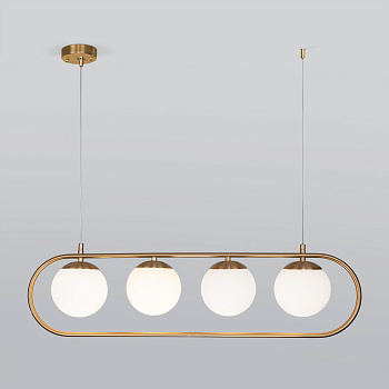 Подвесной светильник с плафонами 4*E27 60Вт золотой IP20 Ringo (50089/4 золото) Eurosvet
