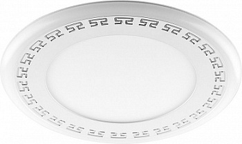 СНЯТ Светодиодный светильник Feron AL2440 встраиваемый 6W 4000K с синей подсветкой, белый