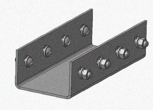 Соединитель стоек СС-св УХЛ1, горячее цинкование, S2,5