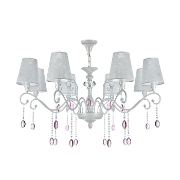 Люстра 8*E14 40Вт Жемчужный белый IP20 Adelaide FR2306-PL-08-W Freya