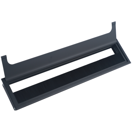 Donel Кабельный громмет (лючок) в стол, 350*80мм, цвет: черный