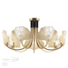 Люстра E14 7*40W VENTAGLIO золотой/чёрный/стекло ODEON LIGHT