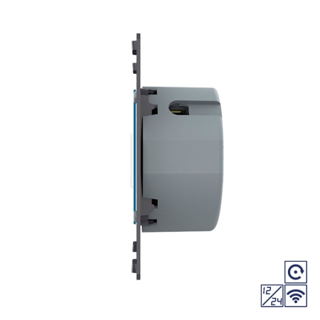 Одноклавишная сенсорная кнопка 12/24В с функцией радиоуправления (механизм) Livolo