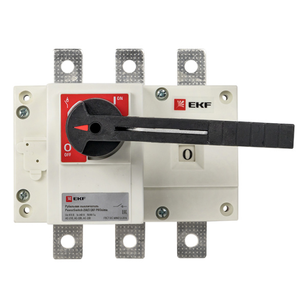 Рубильник-выключатель 250A 3П c рукояткой управления для прямой установки PowerSwitch PROxima EKF