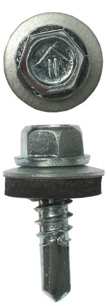 Саморезы СКМ кровельные, 19 х 5.5 мм, 2 500 шт, для металлических конструкций, Профессионал ЗУБР