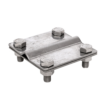 Зажим заземлитель 20 - полоса 50 (пластина 70*80мм) Ni PROxima EKF