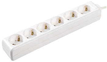 Удлинитель У06 6 мест 2P+PE/5м 3х1мм2 16А/250В IEK