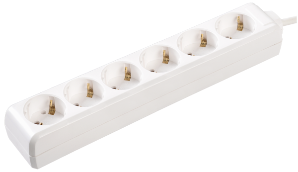 Удлинитель У06 6 мест 2P+PE/5м 3х1мм2 16А/250В IEK