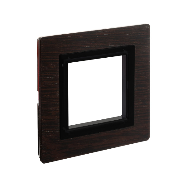 Рамка из натурального дерева, "Avanti", венге, 1 пост (2 мод.) DKC