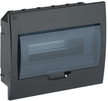 Корпус пластиковый ЩРВ-П-12 IP41 черный KREPTA 3 IEK