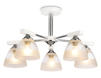 Подвесная люстра TR9093/5 WH/CH белый/хром E27*3 max 40W D570*270 Ambrella Light
