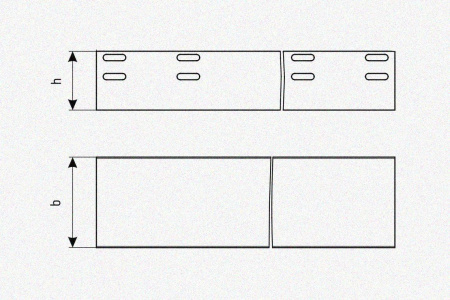 Лоток глухой ЛМГ300х150х3000 УТ1,5, оцинкованный лист S1,2