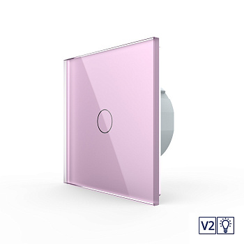 Сенсорный диммер версия 2, 1 клавиша 1 пост Розовый Livolo