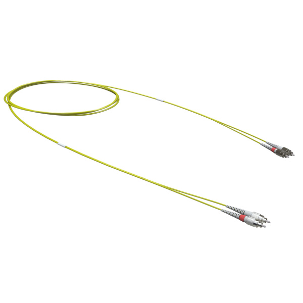 Оптический коммутационный шнур Duplex FC-UPC/FC-UPC, 9/125 OS2, 1 м DKC