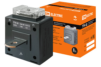 Трансформатор тока измерительный с шиной ТТН-Ш 125/5- 5VA/0,5-Р TDM