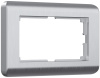 Stream Рамка горизонт/вертик 2-х местная . серебряный IP20 Werkel