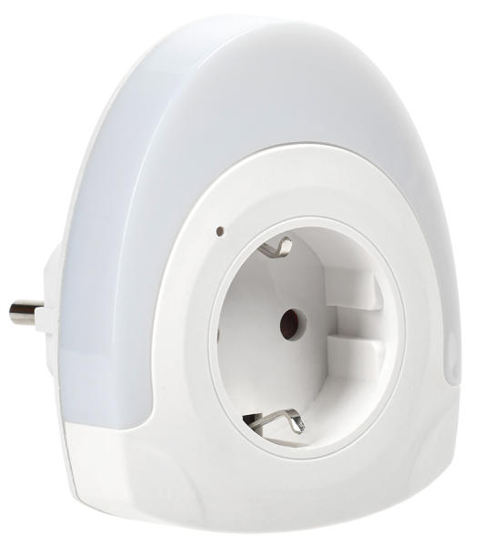 LIGHTING Светильник-ночник светодиодный 002 овал со свободной розеткой 220В IEK