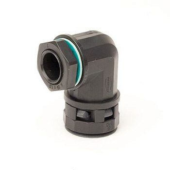 Монтажный комплект муфта 90 грд. труба-коробка DN 29 мм, М32х1,5, полиамид, цвет черный DKC