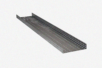 Лоток глухой ЛМГ 600х65х2000 УТ1,5, оцинкованный лист S1,5