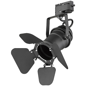 Трековый светильник однофазный Черный/Матовое золото E27 1*60Вт WE290.01.000 WERTMARK