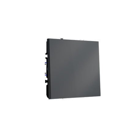 Выключатель с самовозвратом встраиваемый Voltum S70 одноклавишный 10А, (графит)