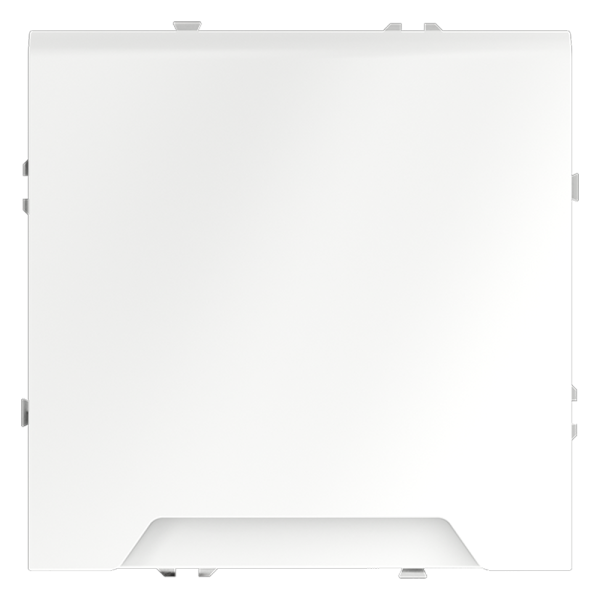 Розетка встраиваемая Voltum S70 с заземлением, защитными шторками и крышкой 16А, (белый матовый)