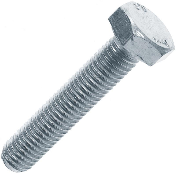 Болт с шестигранной головкой оцинкованный М10х30 (DIN 933) (50 шт/уп) Промрукав
