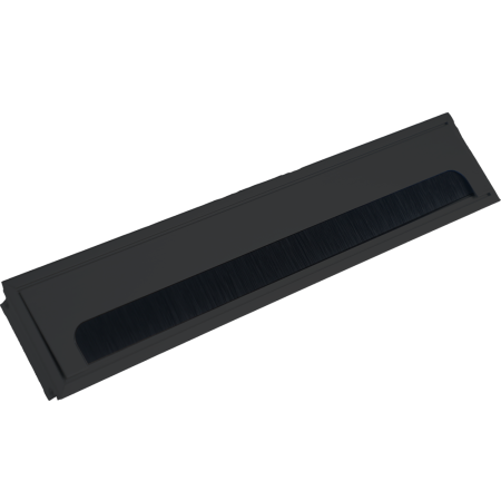 Donel Кабельный громмет (лючок) в стол, 400*80мм, цвет: черный