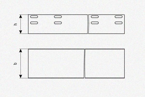 Лоток глухой ЛМГ 600х80х3000 УХЛ1, оцинкованный лист S1,5