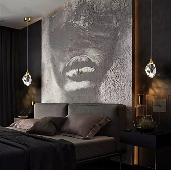 Светильник-подвес 3W 14х11см высота 100см Cristal