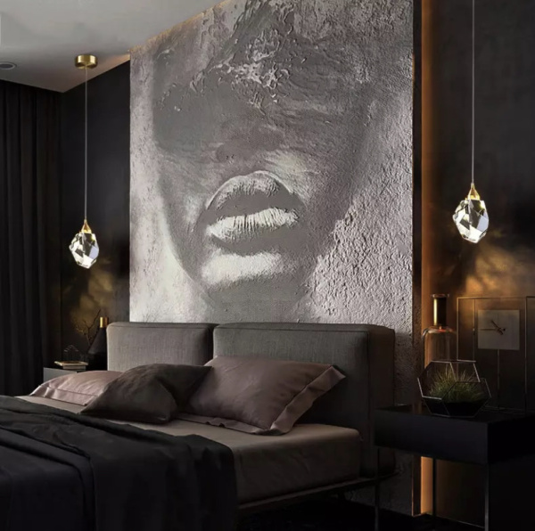 Светильник-подвес 3W 14х11см высота 100см Cristal