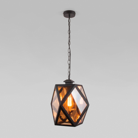 Уличный подвесной светильник 1*E27 черный IP33 Ambra (a056233) Elektrostandard