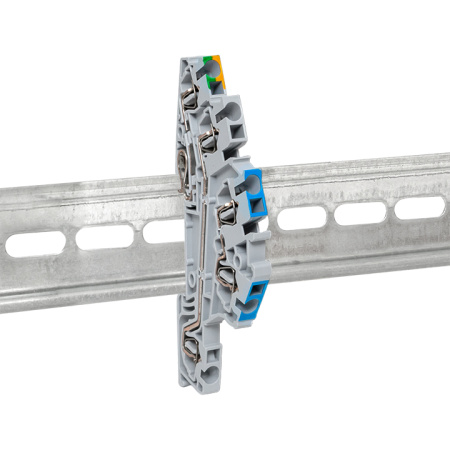 Колодка клеммная пружинная JXB-ST-2,5-NLPE 30A EKF