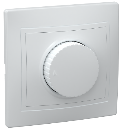 Светорегулятор поворотный ВСР10-1-0-КБ КВАРТА белый IEK