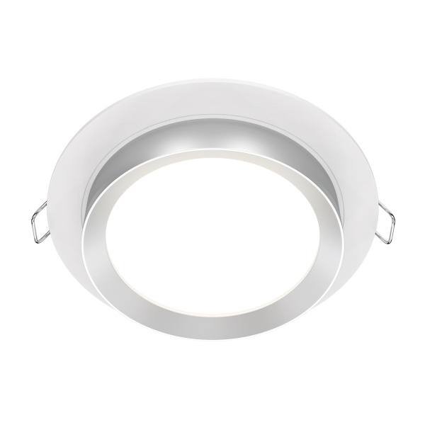 Встраиваемый светильник 1*GX53 15Вт Белый с Серебром IP20 Downlight DL086-GX53-RD-WS Technical Maytoni