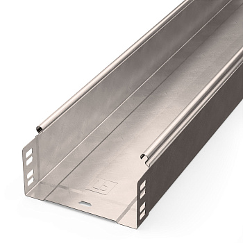 Лоток неперфорированный Стандарт INOX (AISI 409) 150х80х3000 (0,7 мм) (6 м/уп) Промрукав