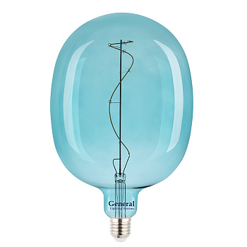 Филаментная светодиодная лампа GLDEN-DG170DSS-8ВТ-230-E27 Blue 1800 General