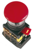 Кнопка управления AEAL-22 "Грибок" d=22мм 1з+1р 240В с фиксацией красная IEK