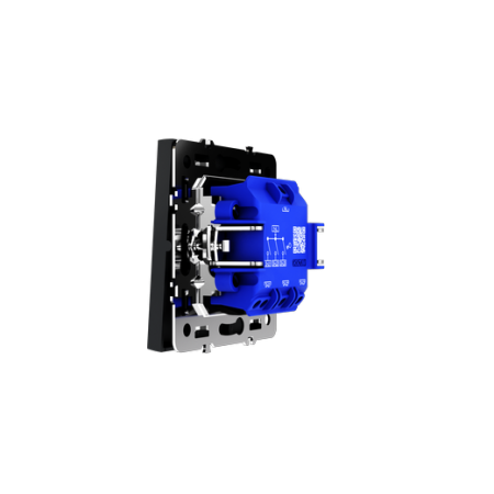 Выключатель встраиваемый Voltum S70 трехклавишный 10А, (графит)