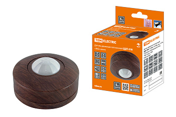 Датчик движения потолочный ДДП-03В (1200Вт, 10-900с, 6м , 3+Лк, 120(сбоку)+360(сверху)гр IP33), "ЭКО