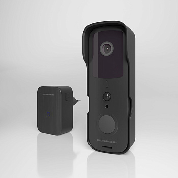 Умный видеозвонок черный IP54 (a059338) Elektrostandard