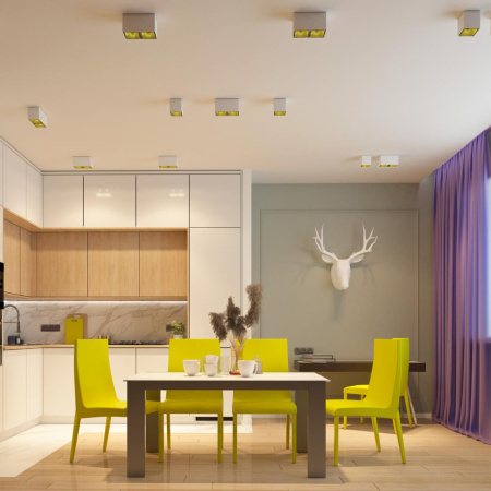 Св-к накл.IP20 LED 4000K 10W 220V RECTE белый/золото B NOVOTECH