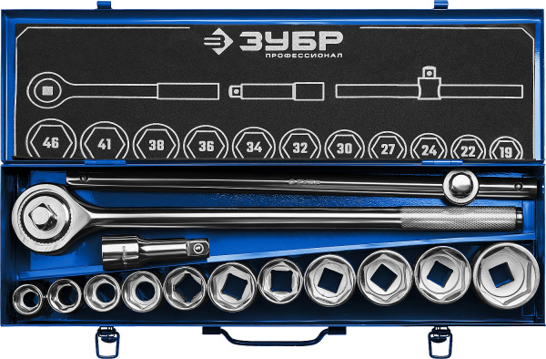 НКТ-14 набор инструмента для крупногабаритной техники 14 предм. Серия Профессионал. ЗУБР